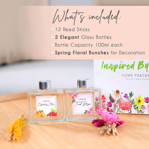 Spring Blossom Reed Diffuser Set 4 | Gayo Shop