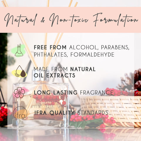 Natural & non-toxic formulation Aromatic Winter Fragrance – Reed Diffuser Set